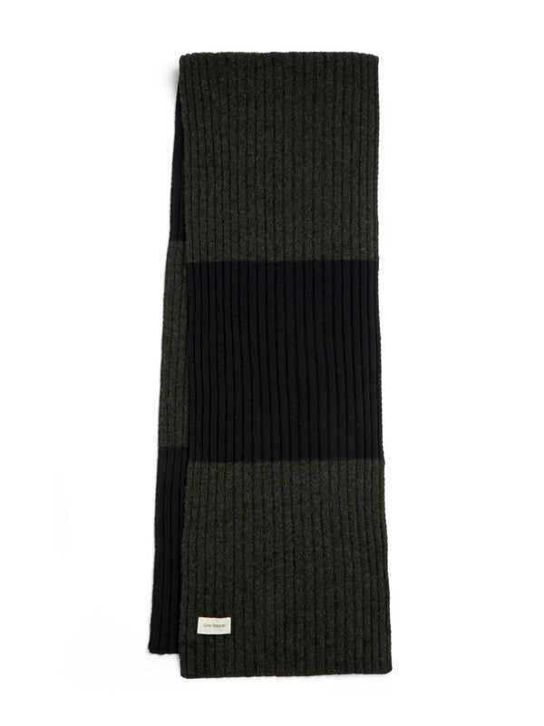 oliver spencer Soane Scarf Paxton Navy/Charcoal