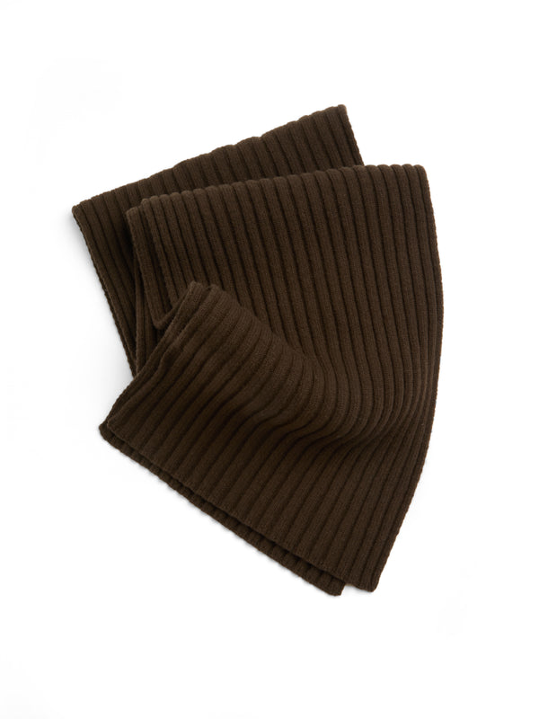 Oliver Spencer Soane Scarf Rib Brown