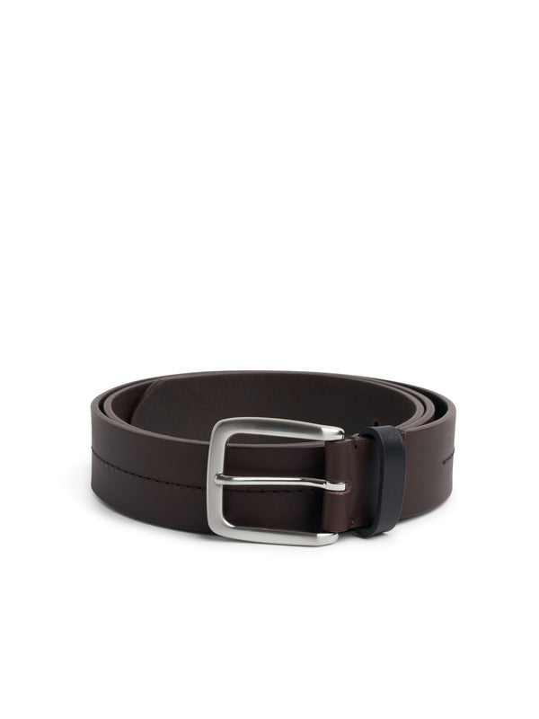 oliver spencer Stitch Belt Leather Chocolate Brown