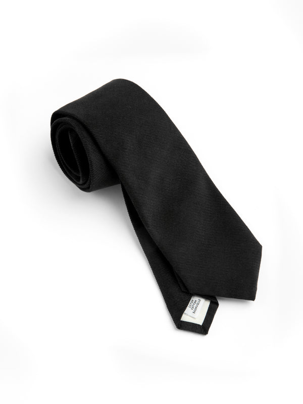 Oliver Spencer Tie Mersey Cord Black