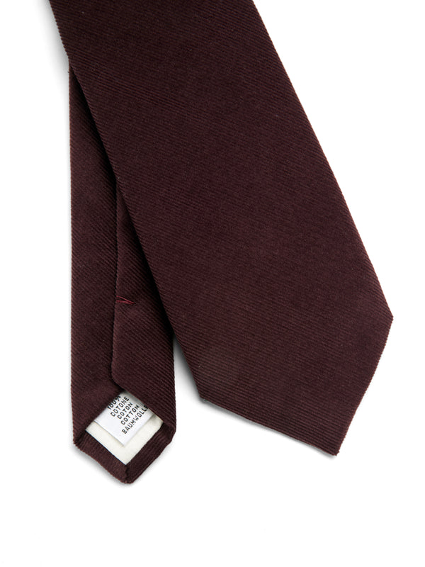 Oliver Spencer Tie Mersey Cord Plum