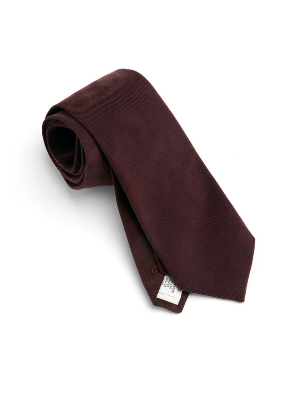 Oliver Spencer Tie Mersey Cord Plum