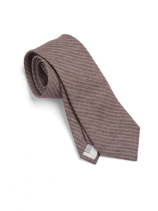 Oliver Spencer Tie Wilkins Brown/Pink
