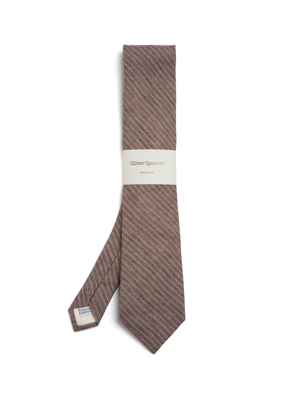 oliver spencer Tie Wilkins Brown/Pink