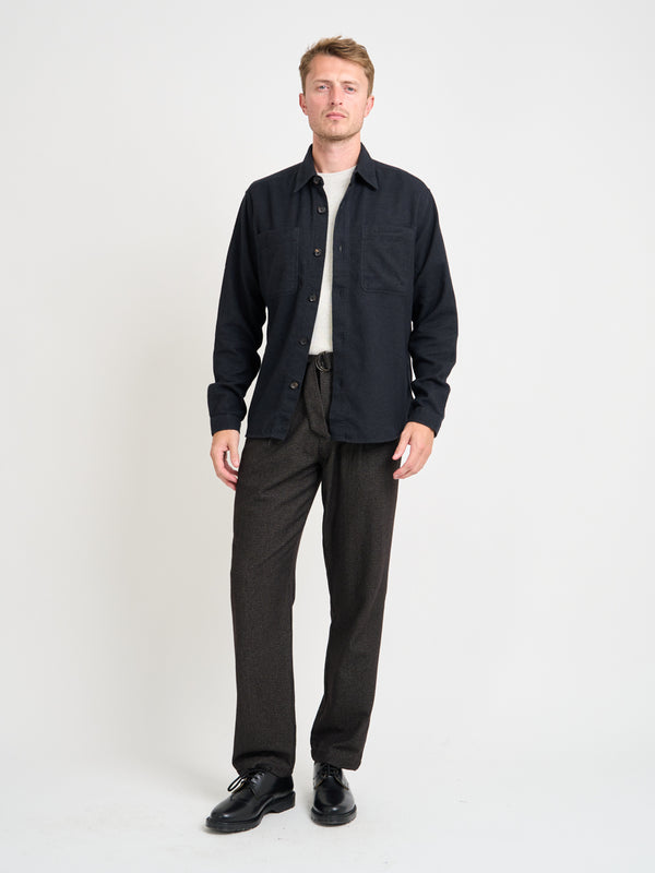 Oliver Spencer Treviscoe Shirt Holloway Charcoal