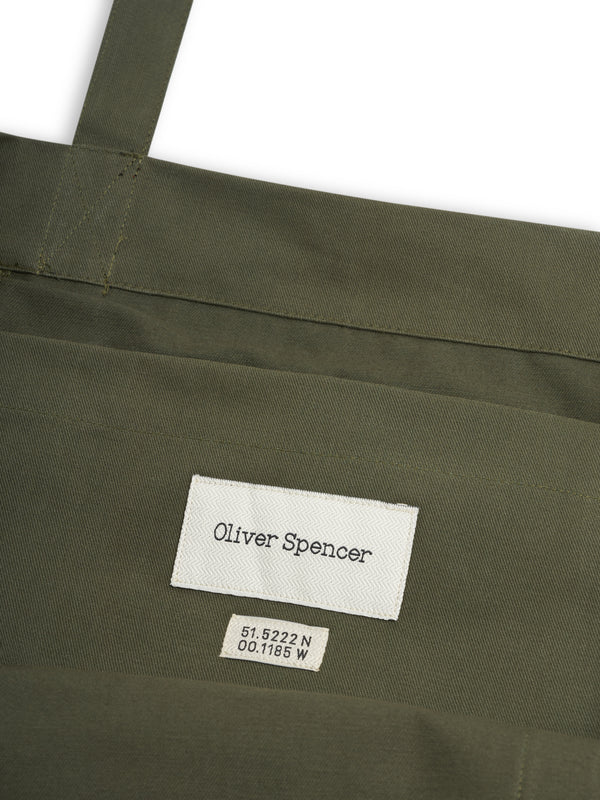 Oliver Spencer Weekend Tote Bag Cheviot Green