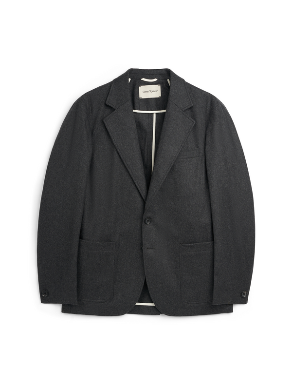 oliver spencer Westbury Jacket Richards Charcoal