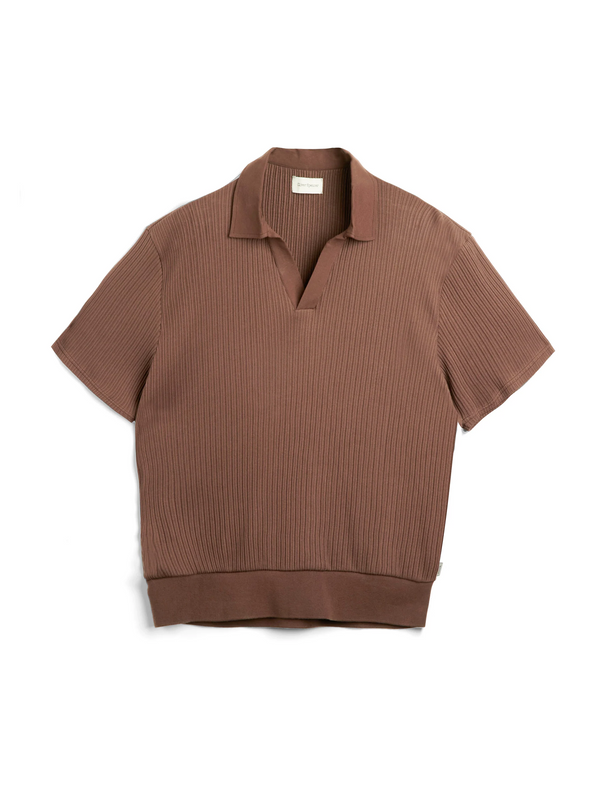 oliver spencer Westcott Polo Shirt Sherwin Brown