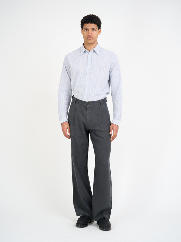 Oliver Spencer Orsman Trousers Bleeker Gunmetal Grey