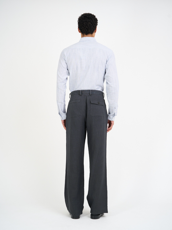 Oliver Spencer Orsman Trousers Bleeker Gunmetal Grey