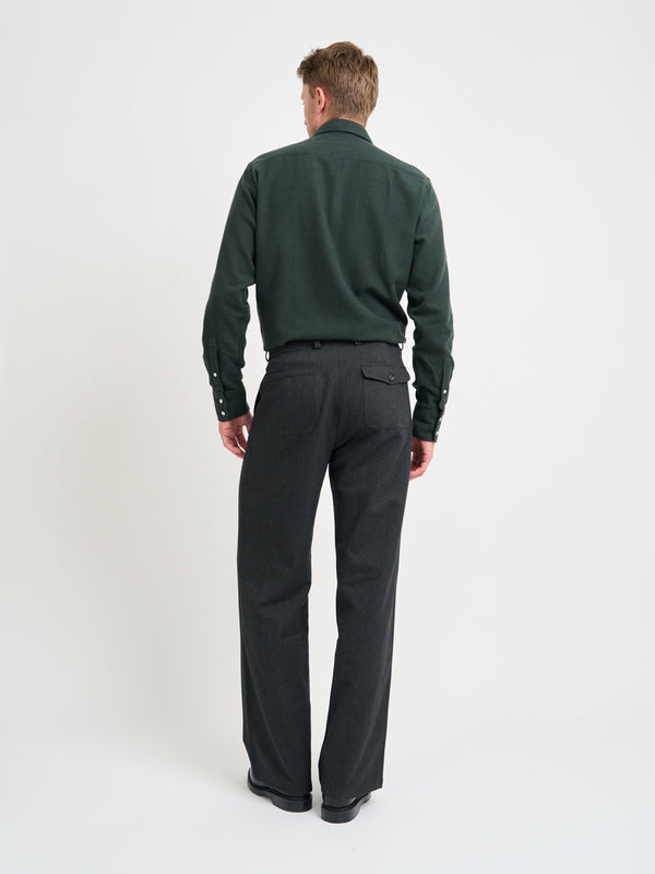 Oliver Spencer Orsman Trousers Stockbridge Charcoal
