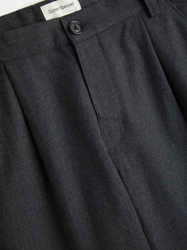 Oliver Spencer Orsman Trousers Stockbridge Charcoal