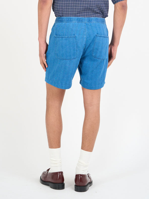 Oliver Spencer Osborne Drawstring Shorts Bosworth Indigo