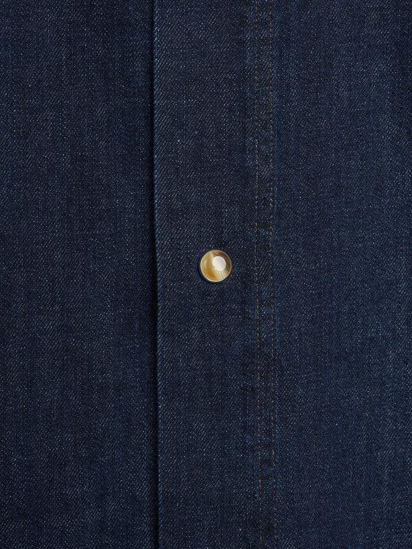 Oliver Spencer Quito Shirt Mullins Denim Indigo Rinse