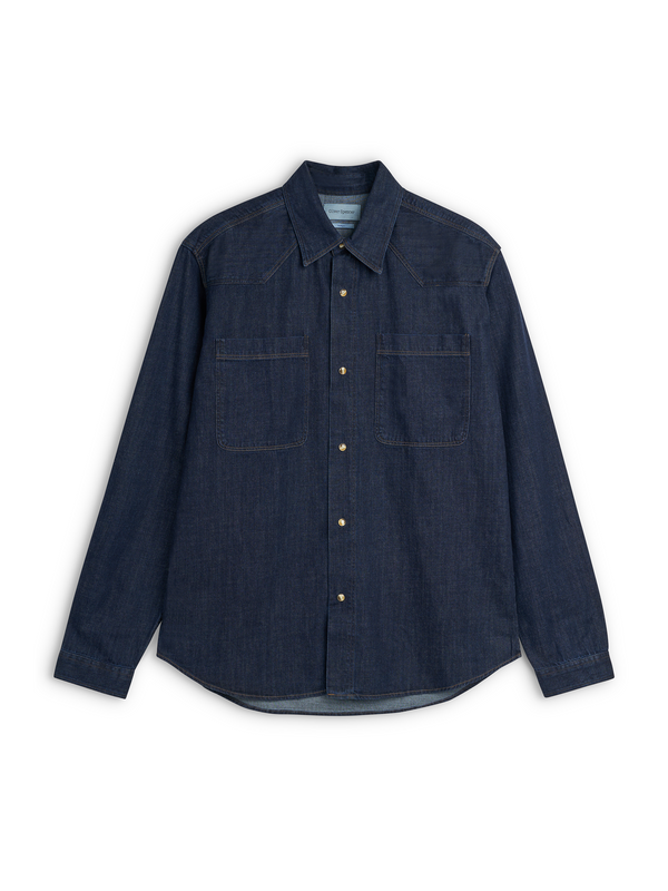 oliver spencer Quito Shirt Mullins Denim Indigo Rinse
