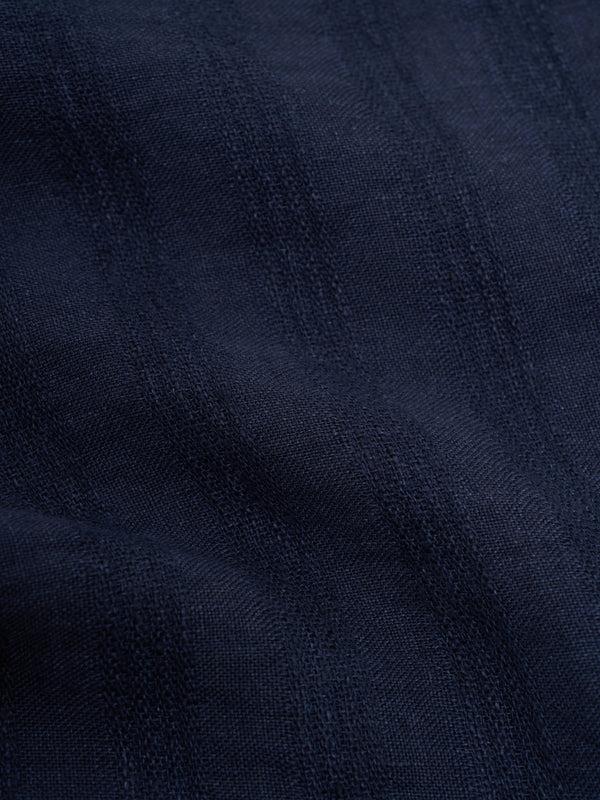 Oliver Spencer Santiago Short Sleeve Shirt Arnold Navy