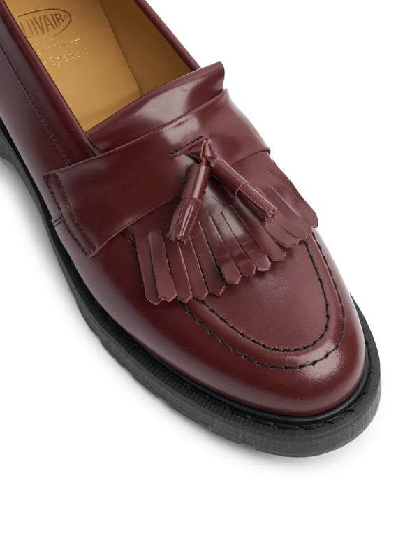 Oliver Spencer Solovair X Oliver Spencer Cherry Red Leather Tassel Loafer