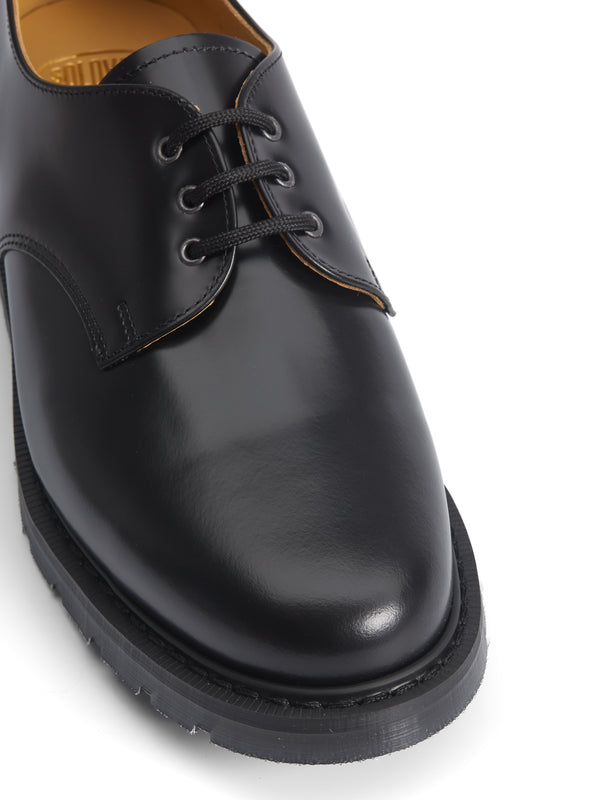 Oliver Spencer Solovair X Oliver Spencer Gibson Shoe Black Hi Shine Leather