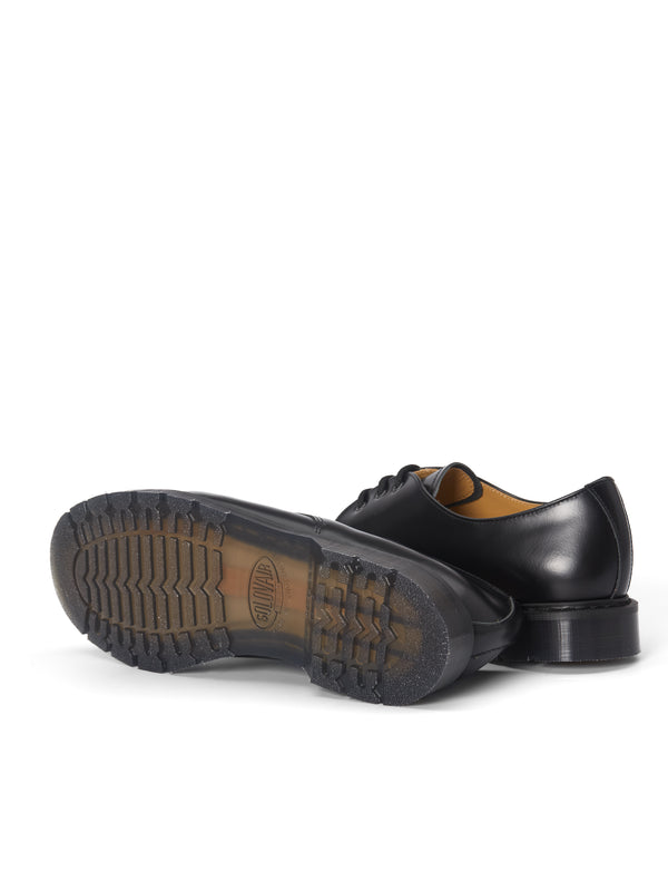 Oliver Spencer Solovair X Oliver Spencer Gibson Shoe Black Hi Shine Leather