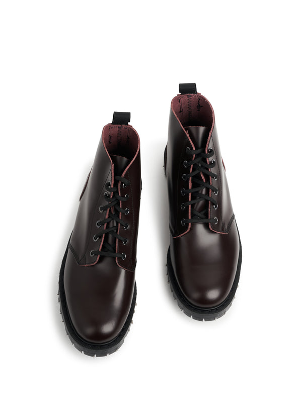 Oliver Spencer Solovair X Oliver Spencer Oxblood Hi Shine Leather Astronaut Boot