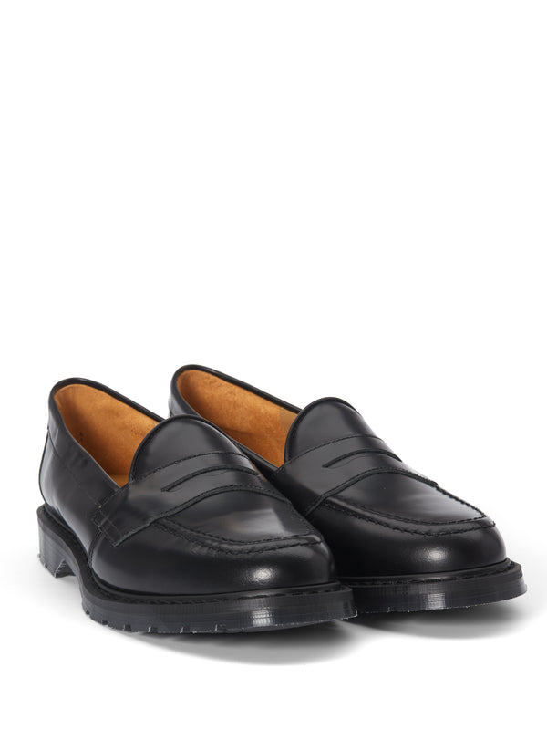 Oliver Spencer Solovair X Oliver Spencer Penny Loafer Black Hi Shine Leather