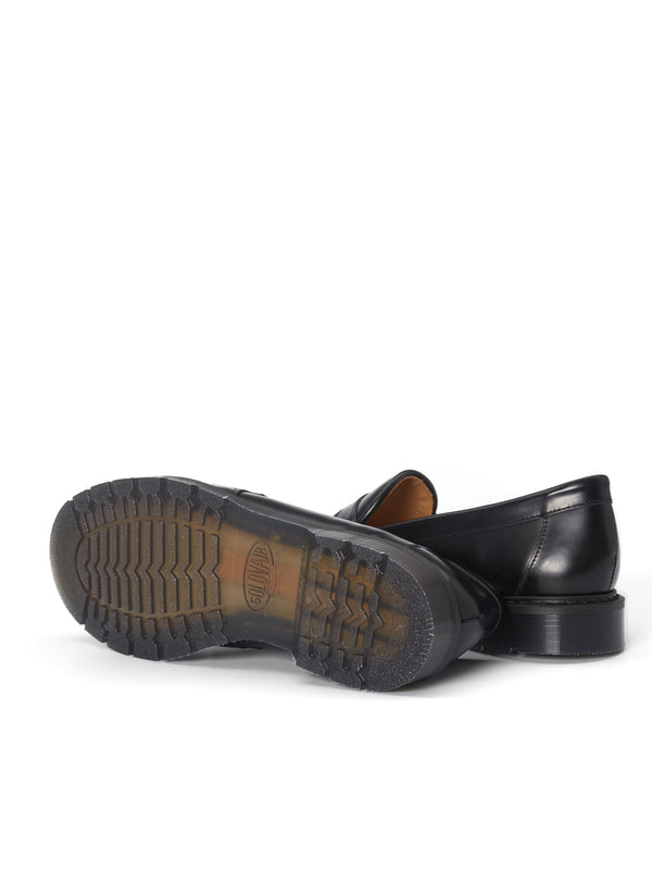 Oliver Spencer Solovair X Oliver Spencer Penny Loafer Black Hi Shine Leather