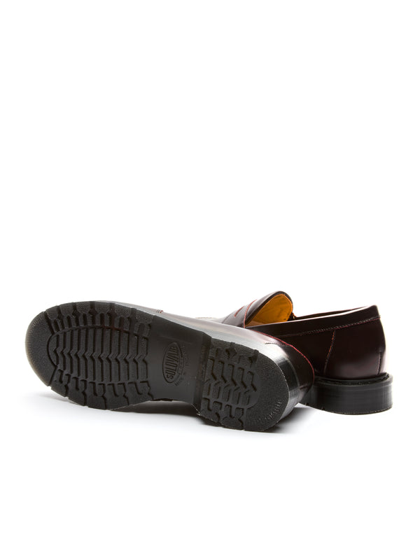 Oliver Spencer Solovair X Oliver Spencer Penny Loafer Ox Blood Leather Stitch