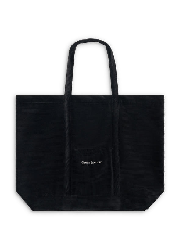 oliver spencer Weekend Tote Bag Kingsley Cord Black