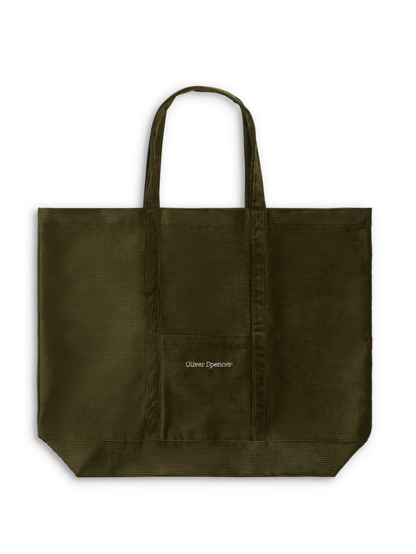 oliver spencer Weekend Tote Bag Kingsley Cord Green