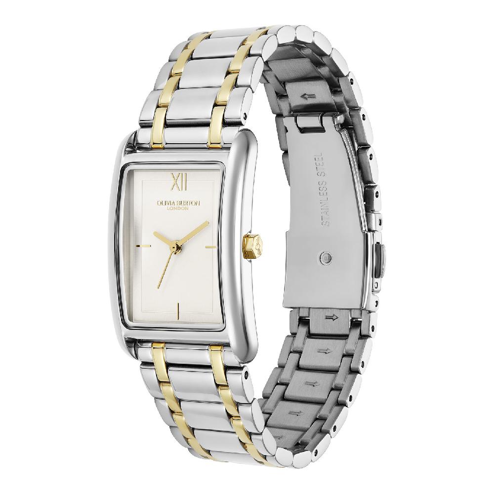 Olivia Burton 23mm Grove White & Two Tone Bracelet Watch