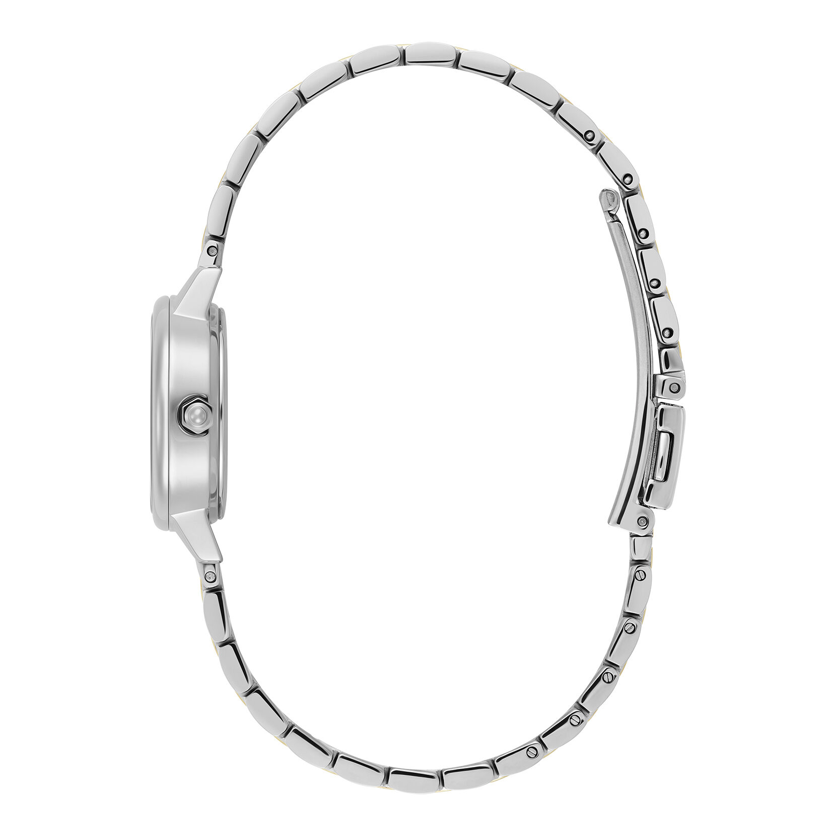 Olivia Burton 23mm Mini White & Two Tone Bracelet Watch