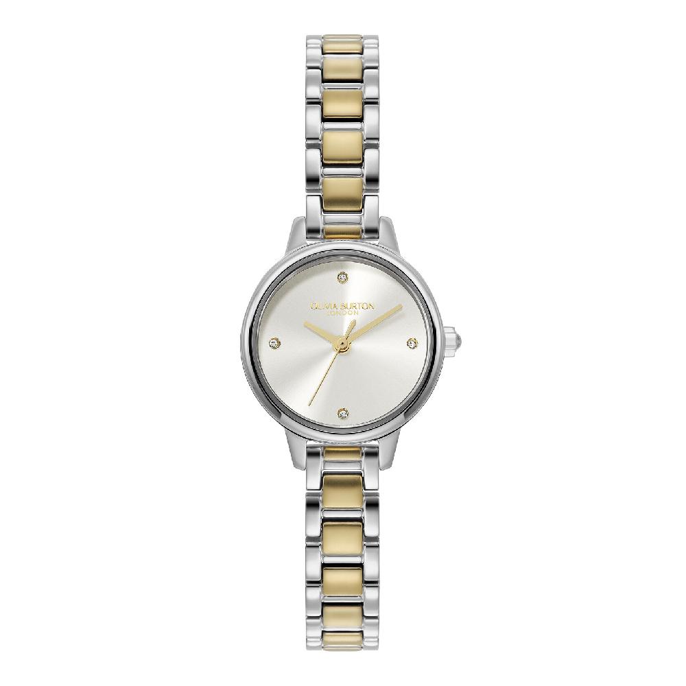 olivia burton 23mm Mini White & Two Tone Bracelet Watch olivia burton 23mm Mini White & Two Tone Bracelet Watch