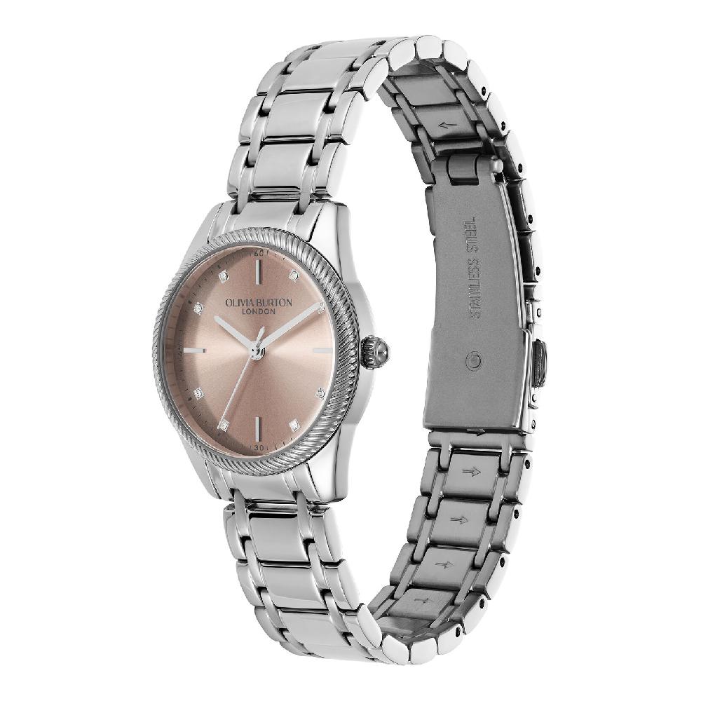 Olivia Burton 28mm Egerton Blush & Silver Bracelet Watch