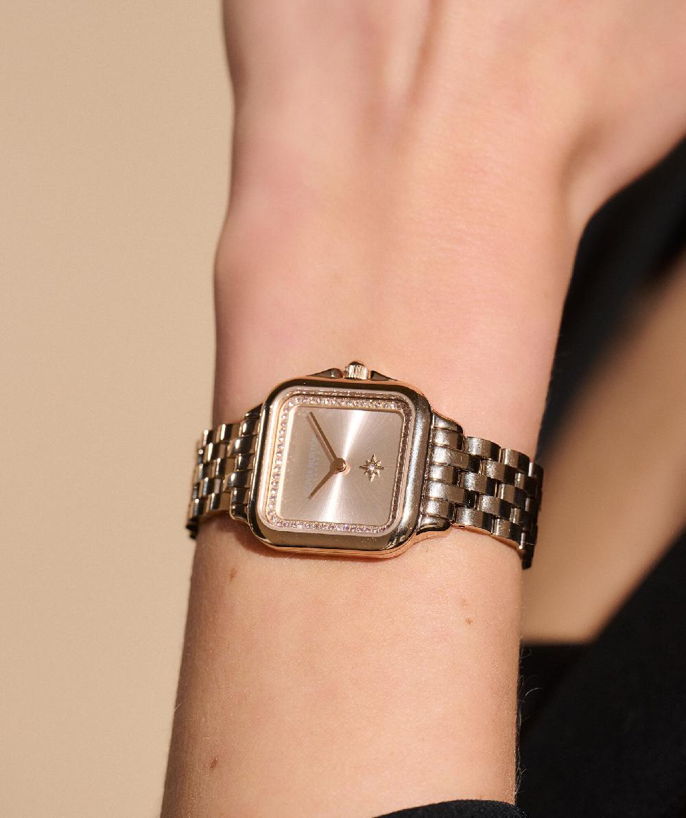 Olivia Burton 28mm Grosvenor Blush & Carnation Gold Bracelet Watch