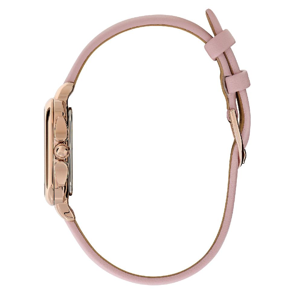 Olivia Burton 28mm Grosvenor Rose Gold & Mellow Rose Leather Strap Watch