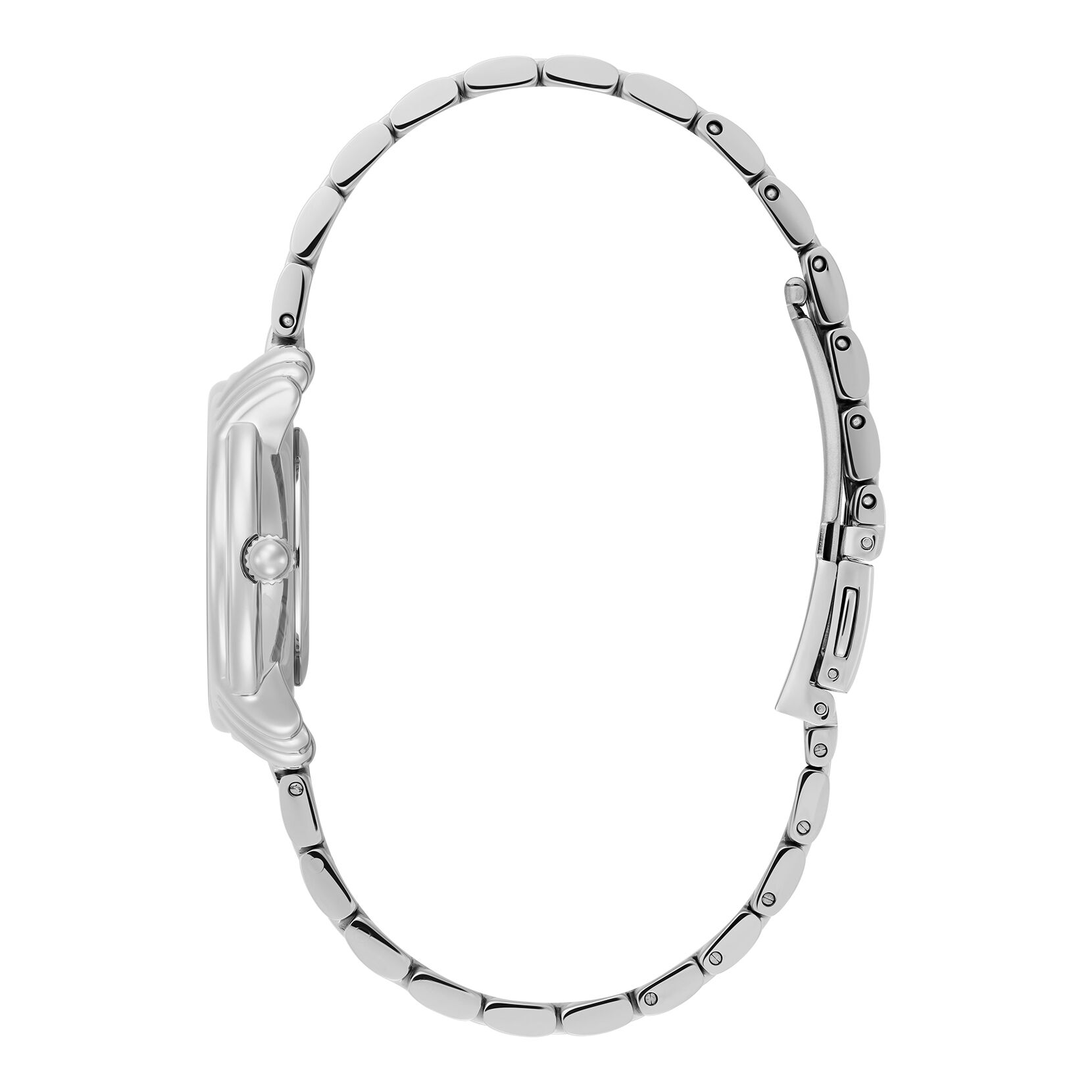 Olivia Burton 30mm Art Deco 2.0 Ivory & Silver Bracelet Watch