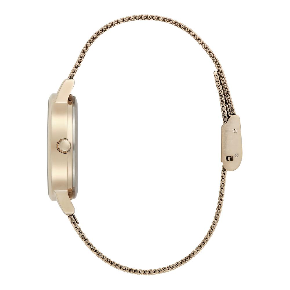 Olivia Burton 30mm Illustrated Florals Rose Gold Mesh Watch