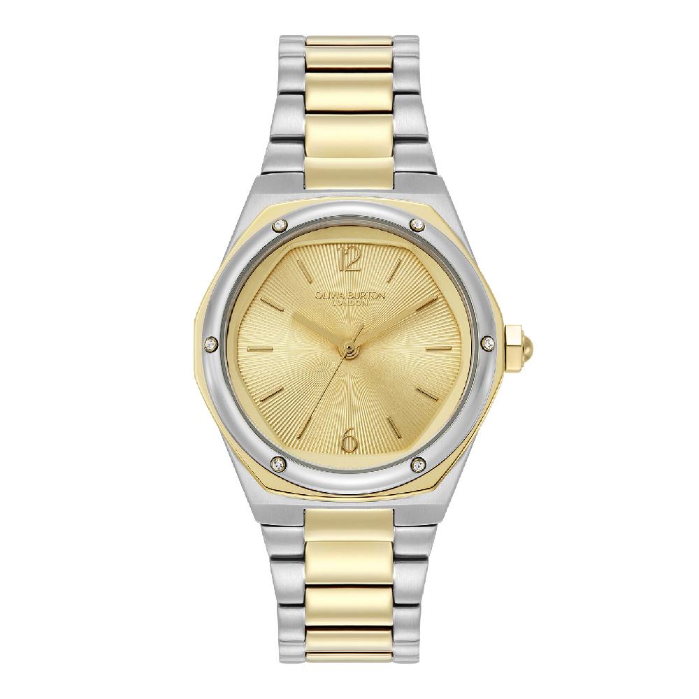 olivia burton 33mm Hexa Gold & Two Tone Bracelet Watch