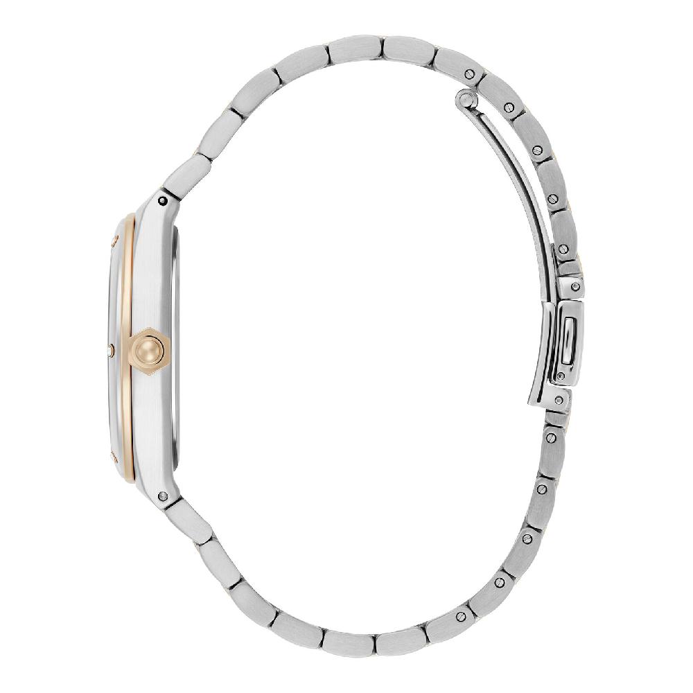 Olivia Burton 33mm Hexa White & Two Tone Bracelet Watch