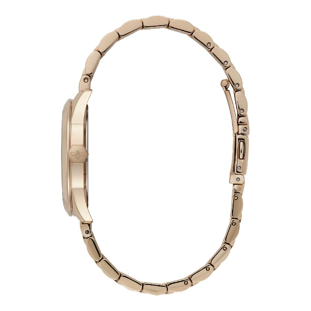 Olivia Burton 34mm Geo Ivory & Rose Gold Bracelet Watch