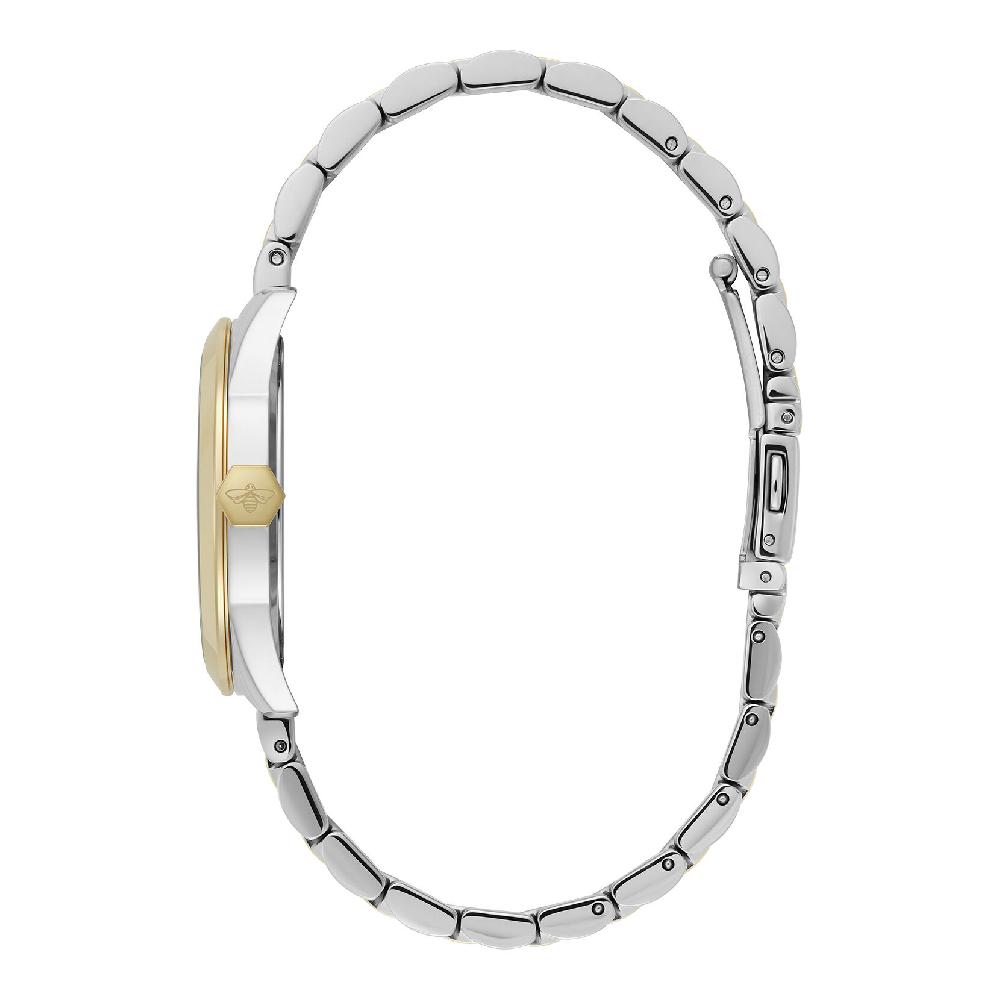 Olivia Burton 34mm Geo White & Two Tone Bracelet Watch