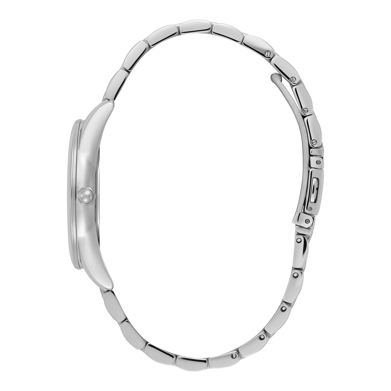 Olivia Burton 34mm Glowful Pink Crush & Silver Bracelet Watch