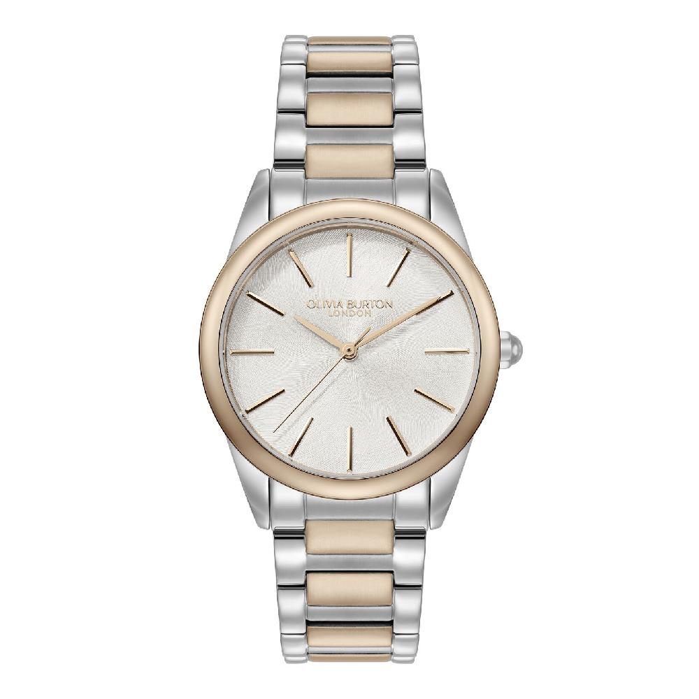 olivia burton 34mm Glowful White & Two Tone Bracelet Watch