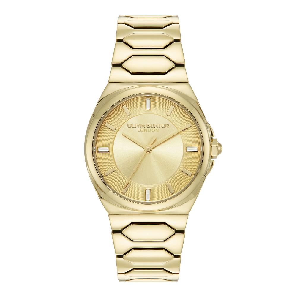 olivia burton 34mm Lustre Champagne & Gold Bracelet Watch