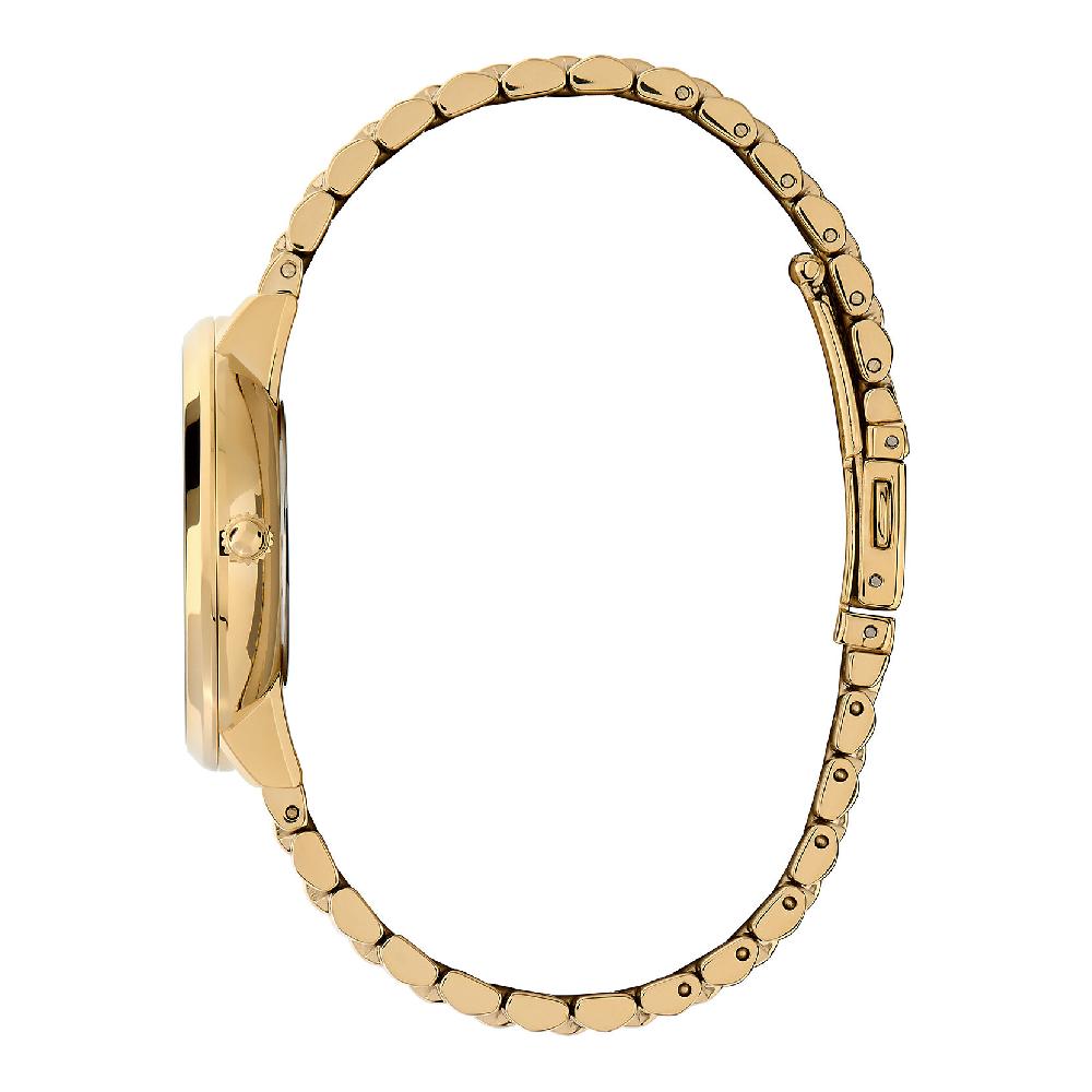Olivia Burton 35mm Nova Slim Mushroom & Gold Bracelet Watch