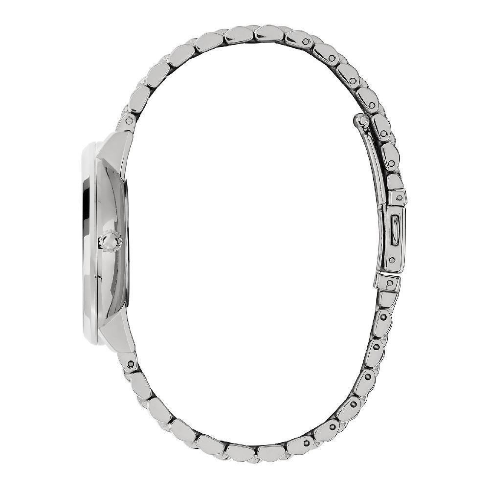 Olivia Burton 35mm Nova Slim Sapphire Blue & Silver Bracelet Watch