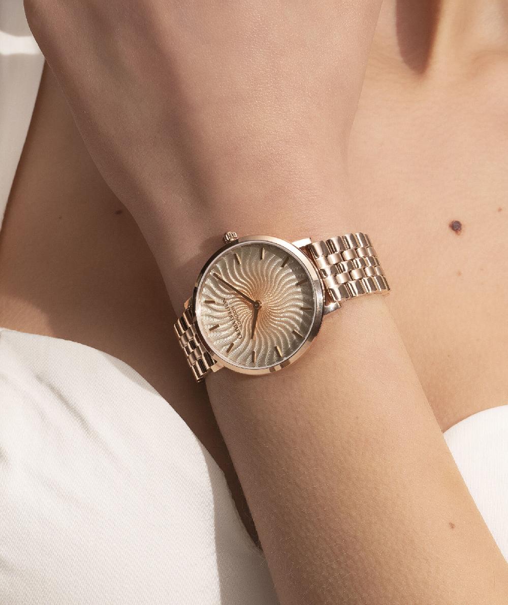 Olivia Burton 35mm Radiant Sun Ombre & Rose Gold Bracelet Watch