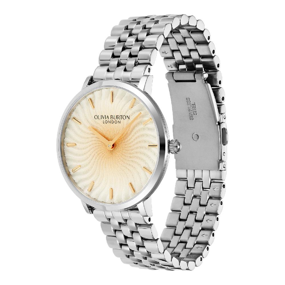Olivia Burton 35mm Radiant Sun Ombre & Silver Bracelet Watch