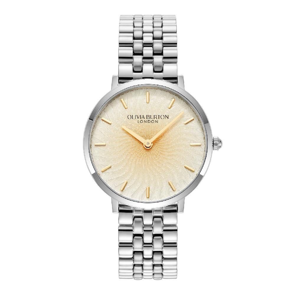 olivia burton 35mm Radiant Sun Ombre & Silver Bracelet Watch