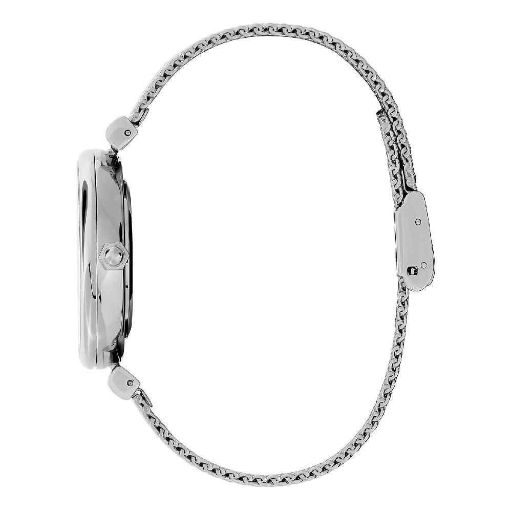 Olivia Burton 36mm Minima Bee T-Bar Blush & Silver Mesh Watch